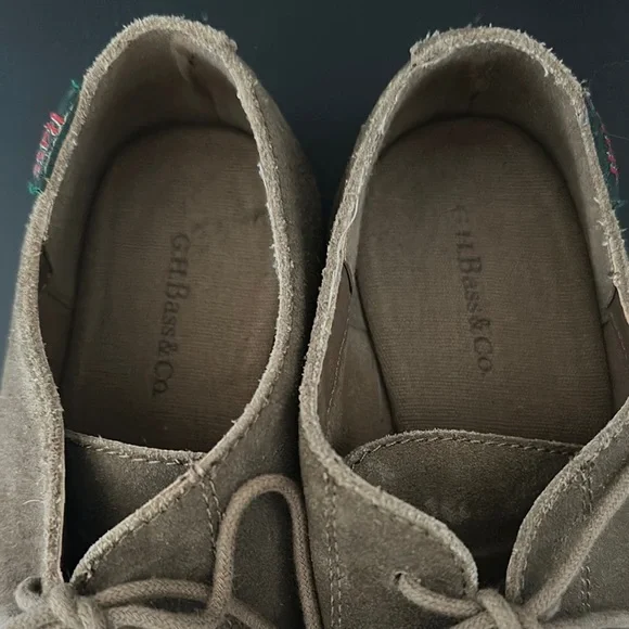 Bass Women's Tan Suede Lace-Up Loafers - Picture 6 of 7